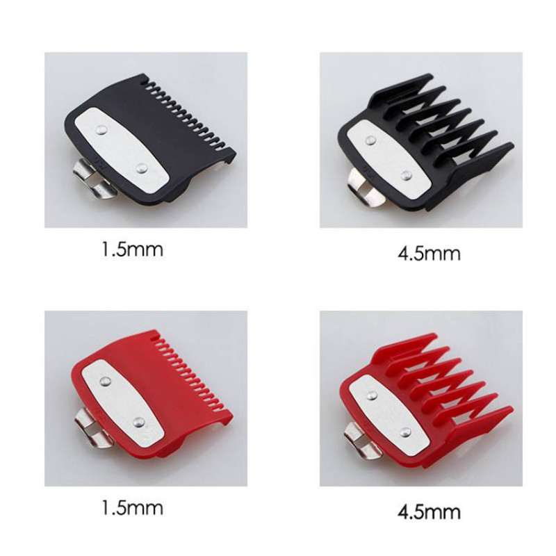2 bucăți/set 1,5 mm + 4,5 mm pieptene de tuns pieptene de tuns limita de tăiere piepteni standard pentru atașare piese accesorii pentru tuns păr