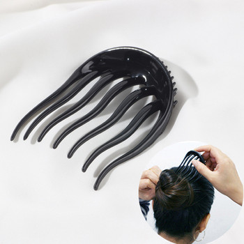 Дамска щипка за оформяне на прическа Пластмасова пръчка за коса Инструмент за правене на плитки Държач за опашка Фиби за момичета Аксесоари за коса Гребени за коса