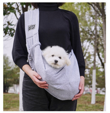 Слинг за кучета и котки Hands Free Reversible Pet Papoose Bag Мека торбичка и дизайн на чантичка, подходяща за пътуване на открито