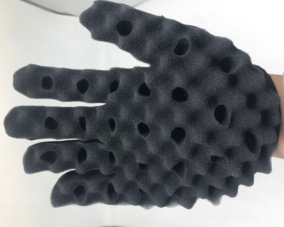 Barber Shop Bărbați Păr Braider Twist Burete Mănuși African Hair Styling Furculiță Pieptene Ondule De Păr Spumă Pentru Salon Cuptor Mănuși