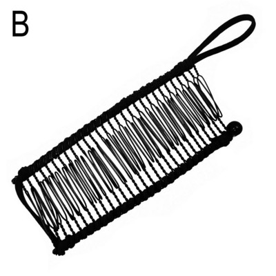 Banaani juukseklamber Kahepoolne laisk juuste lokirull Naiste juuksekamm Lihtne paksude juuste kujundamise tööriist hobusesaba juuste aksessuaarid
