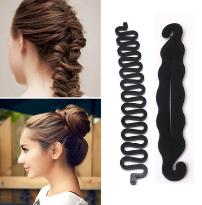 Γυναικείες φουρκέτες Κλιπ styling Fluffy Stick Bun Maker Πλαστικό εργαλείο πλέξης Θήκη για αλογοουρά Χτένες Αξεσουάρ κλιπ μαλλιών
