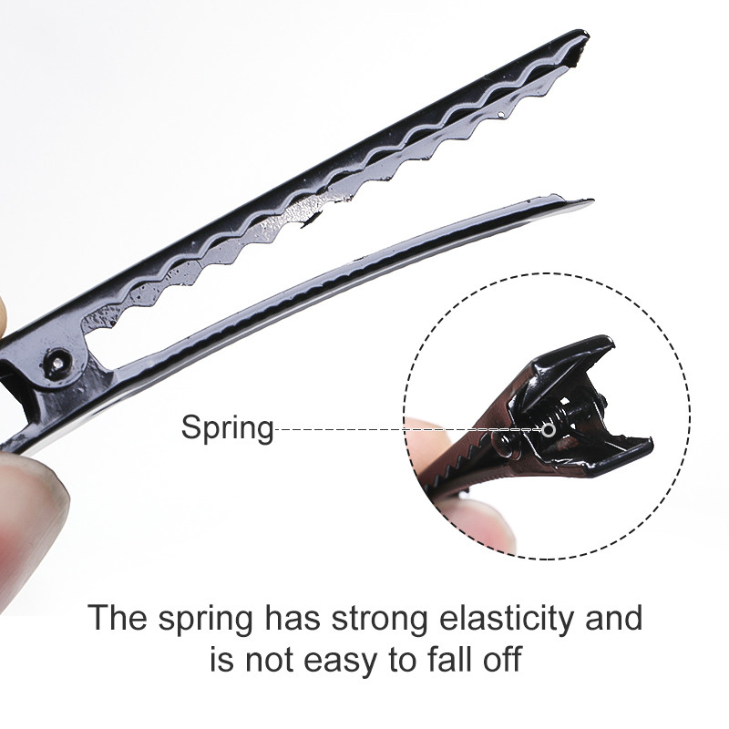 20/50 kom. Crna kopča za pačji kljun Dodaci za kopču za kosu Pokrivala za glavu 3,2/4/4,5/5,5 CM Nalazi ukosnica Krokodilska kopča Masivne metalne ukosnice