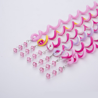 Lapsed juuste kujundamine Tööriistad Aksessuaarid Tüdrukutele Trend Pika punutud nööriga klamber juustele Peapael Curling paruka lipsud hobusesaba hoidja juuksepael