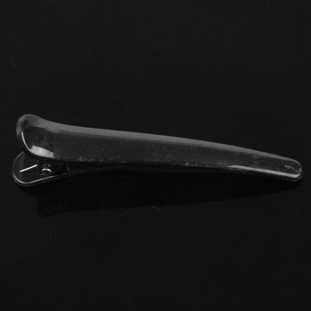 30 τμχ Μαύρο πλαστικό μονό πόδι DIY Κλιπ μαλλιών αλιγάτορας 3,1 ιντσών