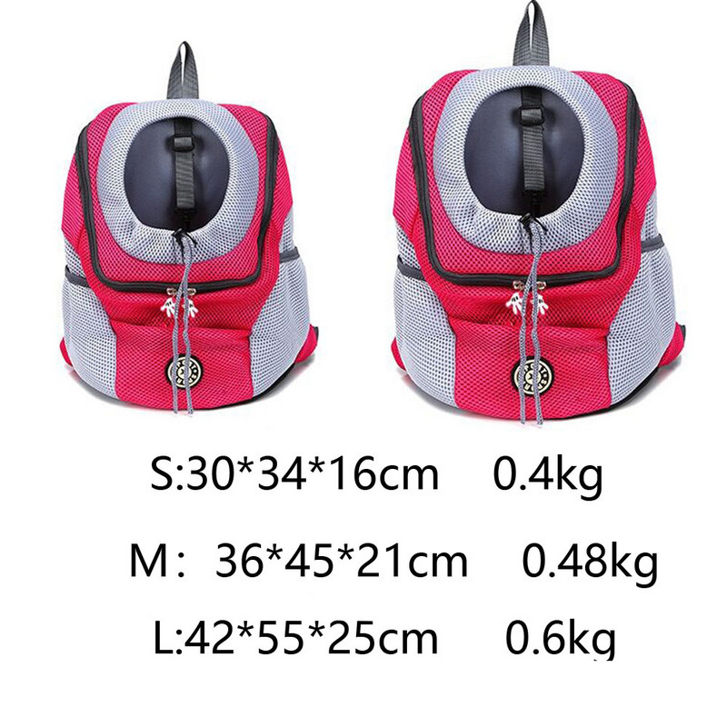 Uus kahe õlaga kaasaskantav reisiseljakott välitingimustes lemmikloomakoera kandekott Lemmiklooma koera esikott võrgust seljakoti pea