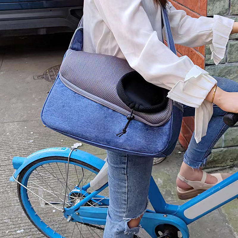 Torba za preko ramena za kućne ljubimce Pas Mačka Torba za nošenje na jedno rame Mrežasta prozračna torba za putovanja na otvorenom Prijenosna torba za mačke Torba za štene Mačiće