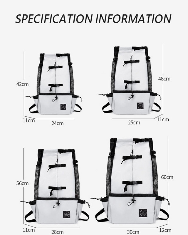 Prozračna torba za nošenje pasa Putovanje na otvorenom Puppy Srednji ruksak za pse Prijenosne reflektirajuće torbe za nošenje kućnih ljubimaca Pribor za nošenje kućnih ljubimaca