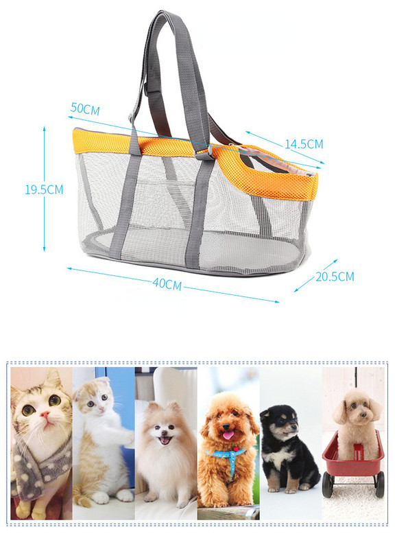 ID torba za nošenje za kućne ljubimce Torbica za pse, torbica za nošenje mačaka za kućne ljubimce Prozračni mrežasti dizajn za male pse i mačke, lagana panoramska torba za kućne ljubimce