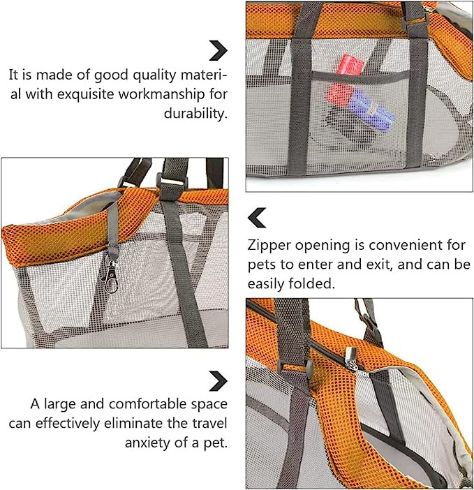 ID torba za nošenje za kućne ljubimce Torbica za pse, torbica za nošenje mačaka za kućne ljubimce Prozračni mrežasti dizajn za male pse i mačke, lagana panoramska torba za kućne ljubimce