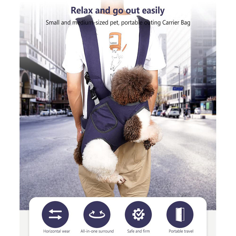 Benepaw kaasaskantav koera seljakott, reguleeritav õlarihm hingav tasku Jean lemmikloomahoidja väikestele keskmistele koertele kassidele