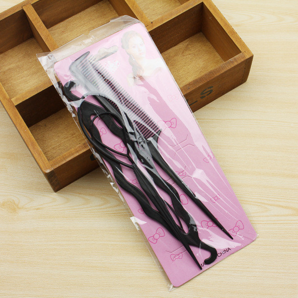 4 tk/komplekt Tüdrukutele Magic Donuts Bun Maker Naiste Juukseaksessuaarid Punutised Stiilid Juuksenõelad Keeratavad Juukseklambrid Stiilitööriistad Aksessuaarid