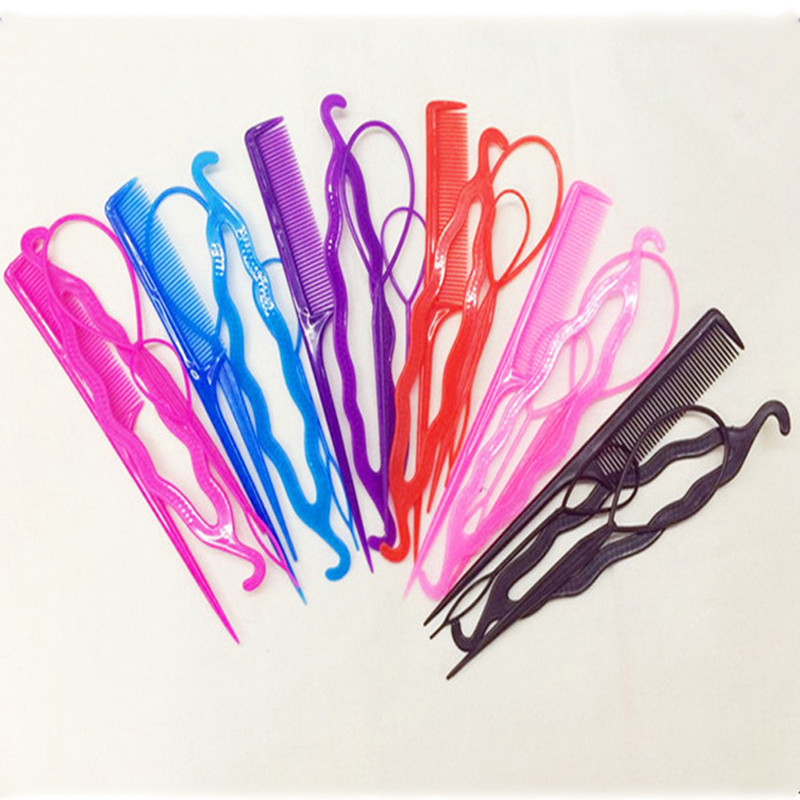 4 tk/komplekt Tüdrukutele Magic Donuts Bun Maker Naiste Juukseaksessuaarid Punutised Stiilid Juuksenõelad Keeratavad Juukseklambrid Stiilitööriistad Aksessuaarid