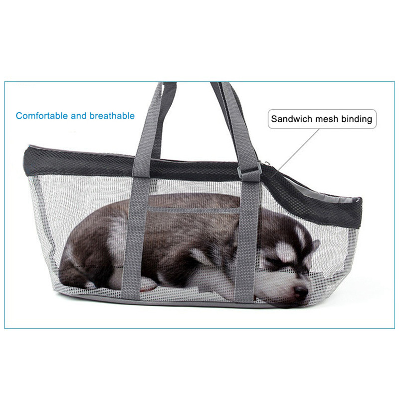 Hingavast võrgust lemmiklooma kandekott Kaasaskantav kott reguleeritava õlarihmaga koertele ja kassidele lemmikloomakandjad ja kotid lemmikloomatoode