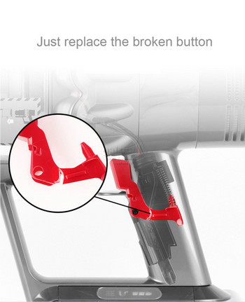 Κουμπί διακόπτη για Dyson V10 V11 Ηλεκτρική σκούπα Ανταλλακτικά Κλείδωμα σκανδάλης για αξεσουάρ Dyson ABS υψηλής ποιότητας