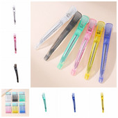 6kom/set Duga kopča za kosu bez nabora, slatkih boja, ružičasto plava kopča za pačji kljun, frizerski alat za oblikovanje kuće