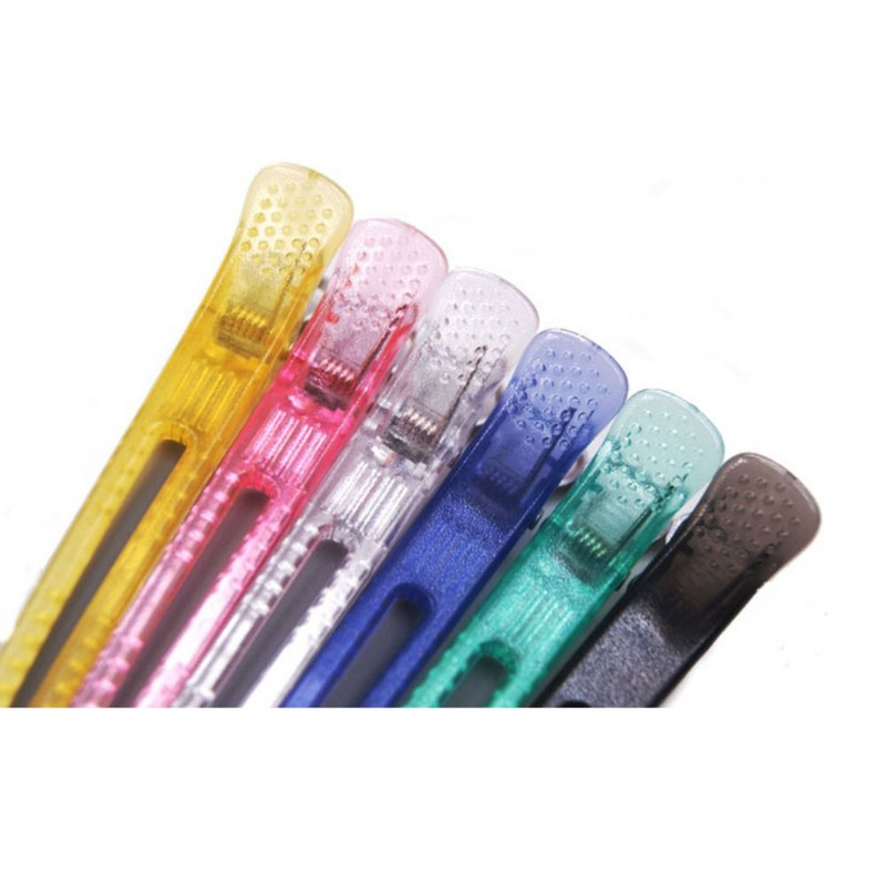 6kom/set Duga kopča za kosu bez nabora, slatkih boja, ružičasto plava kopča za pačji kljun, frizerski alat za oblikovanje kuće