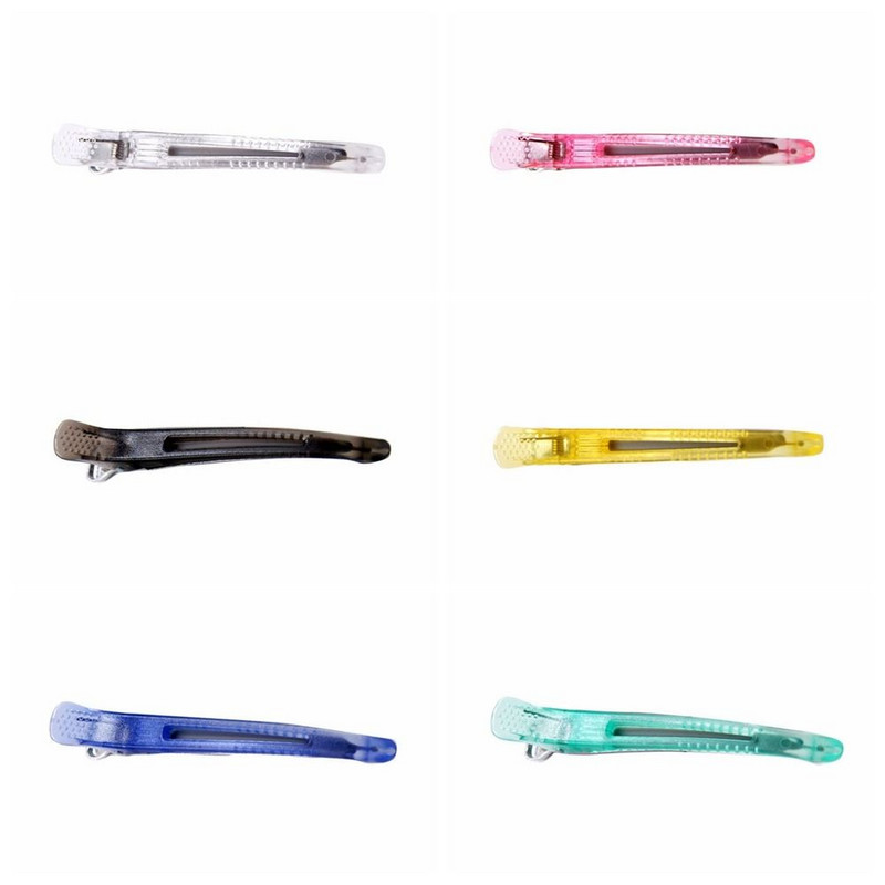 6kom/set Duga kopča za kosu bez nabora, slatkih boja, ružičasto plava kopča za pačji kljun, frizerski alat za oblikovanje kuće