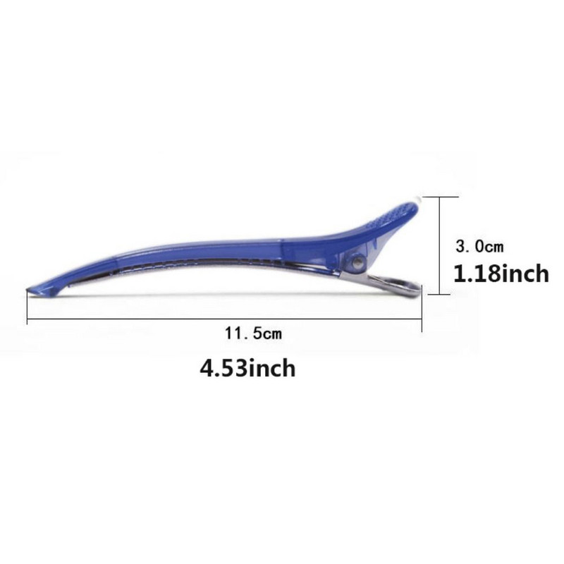 6kom/set Duga kopča za kosu bez nabora, slatkih boja, ružičasto plava kopča za pačji kljun, frizerski alat za oblikovanje kuće