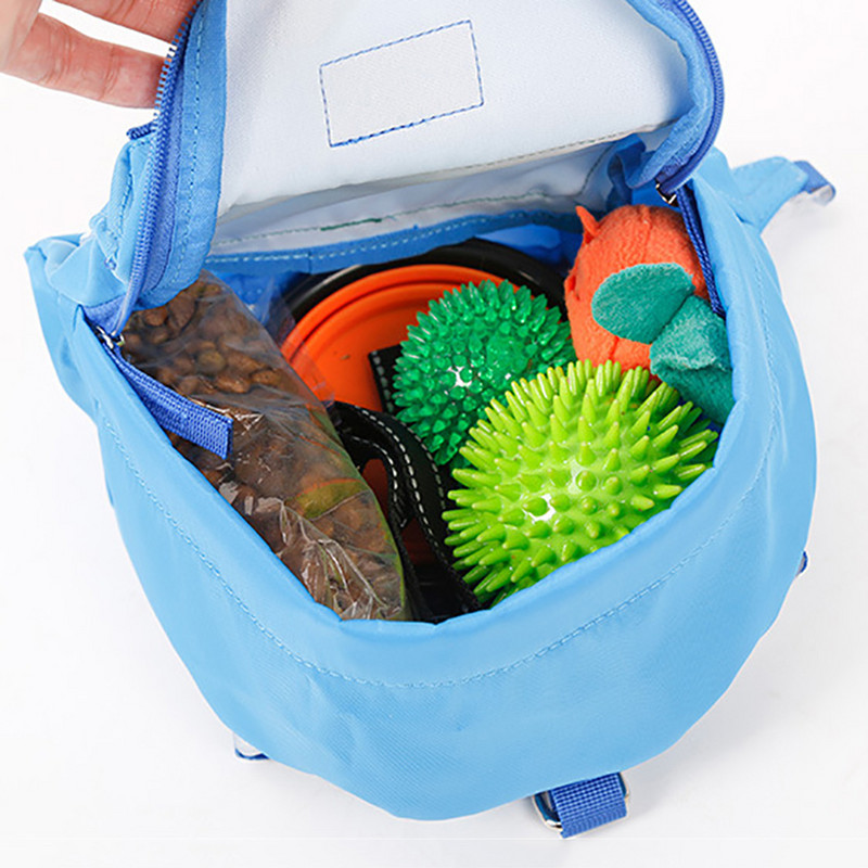 1 tk lemmiklooma seljakott, kaasaskantav suure mahutavusega koerte suupistekott õues reisimiseks jalutusrihmaga, veoköiega kutsikate kandekott