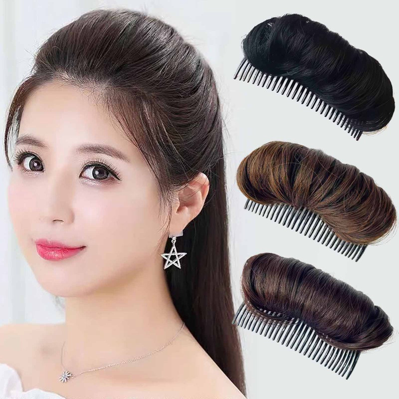 Invisible Fluffy Jastučić za kosu za kosu za žene Šiške Perika Ukosnica Pokrivala za kosu Ženski lijeni češalj za kosu Frizerski dodaci za kosu