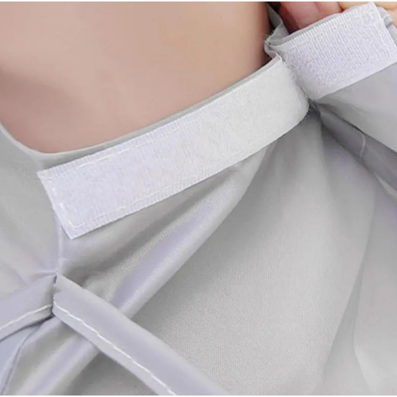 1 vnt. „Pasidaryk pats“ plaukų kirpimo apsiaustas, skėtis, kepuraitė, kirpimas, apsiaustas, plaukų skutimosi prijuostė, plaukų kirpėjo suknelės užvalkalas, buitinė valymo priemonė