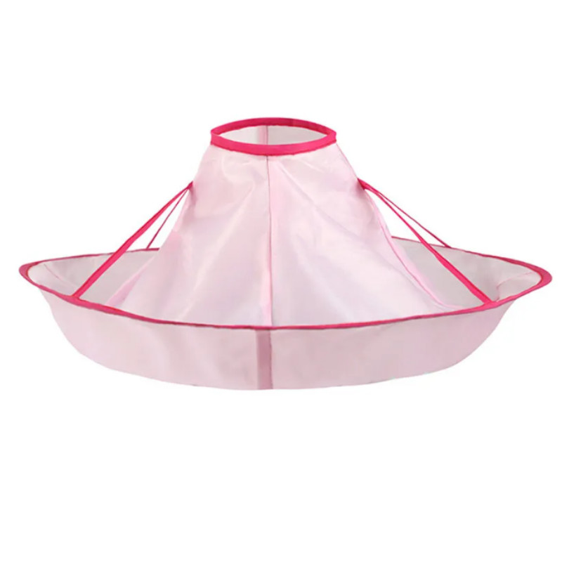 1 vnt. „Pasidaryk pats“ plaukų kirpimo apsiaustas, skėtis, kepuraitė, kirpimas, apsiaustas, plaukų skutimosi prijuostė, plaukų kirpėjo suknelės užvalkalas, buitinė valymo priemonė