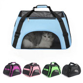 Puha oldalú hordozók Hordozható kisállattáska Rózsaszín kutyahordozó táskák Kék macskahordozó Kimenő utazási Légáteresztő kisállat kézitáska