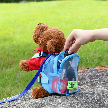 Pet Self раница Cute Teddy Cat Out Bag Small Dog Mini Outdoor Fashion раница Pet Snack Travel Pack Стоки за домашни любимци Аксесоари