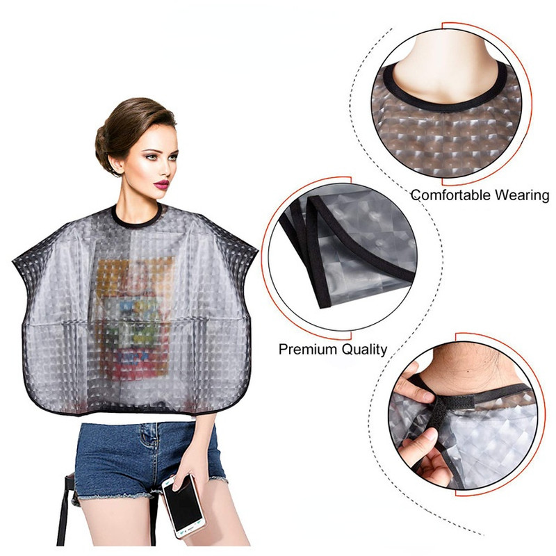 Pelerină profesională pentru coafură, impermeabilă, pentru vopsirea părului, șorț pentru salon