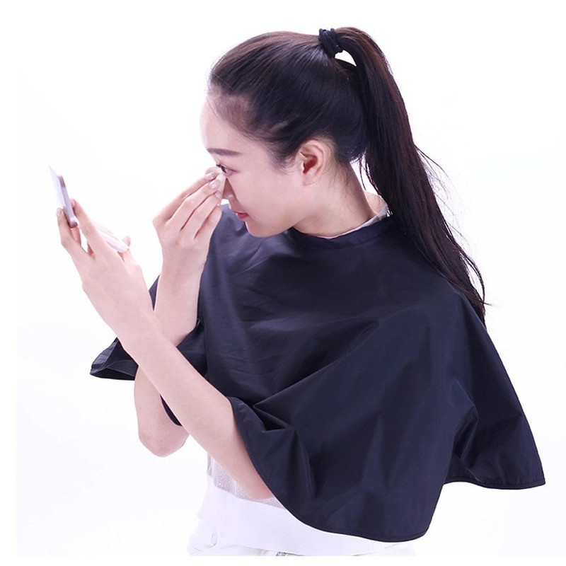 Unelte pentru vopsirea părului, pătrat scurt, negru, rezistent la apă, salon de coafură, pelerină, pelerină, pelerină, pelerină, pelerină, pelerină