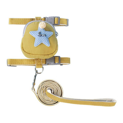 Ham pentru câini cu geantă Rucsac drăguț pentru animale de companie, cu set de lesă, stea cu cinci colțuri, decorare pentru animale de companie, pentru plimbări zilnice, antrenament de drumeții