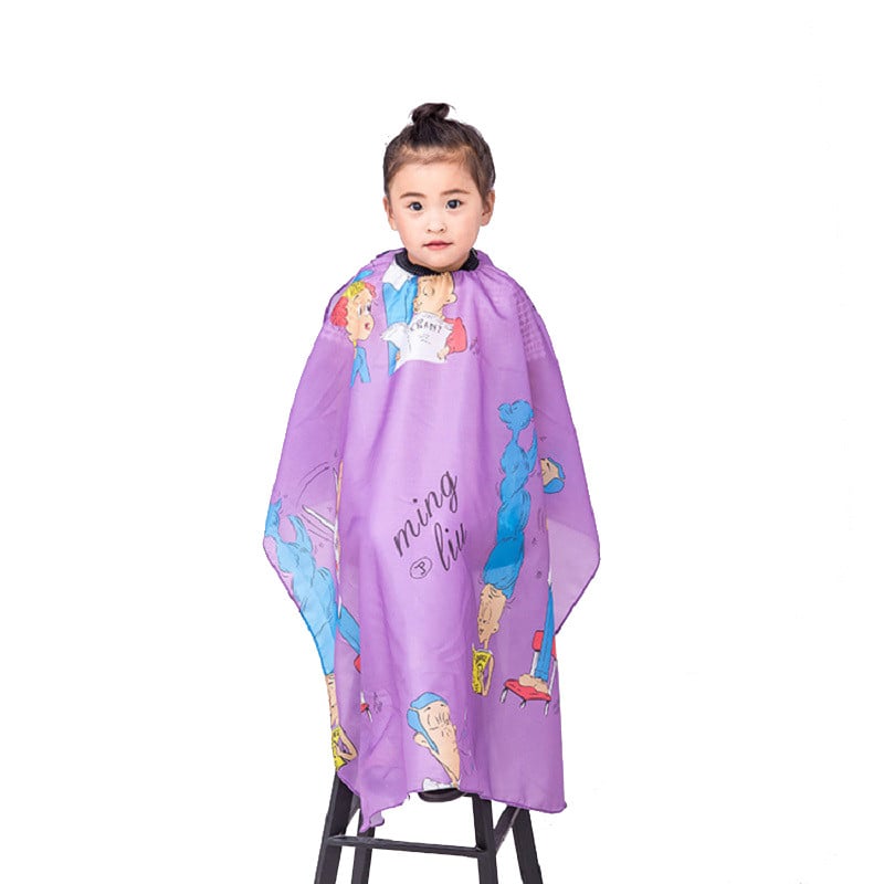 Laste multifilm Veekindel juuksur Cape Rocket Muster Salong Juuksur Juuksemähis Värvimine Juukselõikus Pehme riie Stiilitööriistad