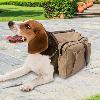 Σκύλος σε εξωτερικό χώρο με πλαϊνή τσάντα Dog Pack Κυνηγόσκυλο Ταξίδι Κάμπινγκ Σακίδιο Πεζοπορίας Σακίδιο σέλας Σακίδιο πλάτης για μεσαίο ή μεγάλο σκύλο