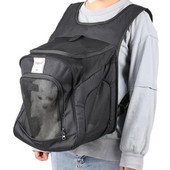 Naminių gyvūnėlių kuprinė Kvėpuojantis šunų kelioninis krepšys su ventiliuojamu tinkleliu laisvų rankų kuprinė, skirta žygiams Mažos vidutinės katės šunys augintiniai