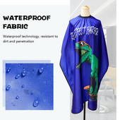 Laste juuksur Cape Kid Dinosaurus Multifilm Muster Juukselõikus Kangas Salong Veekindel juuksuri põlle Juukse kujundamise tööriist