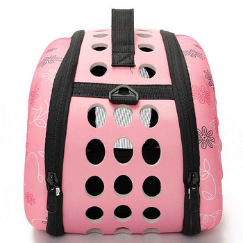 Сгъваема чанта за носене на кучета Преносима ръчна чанта за котки Пътуване Домашен любимец Мека странична чанта с прашка Въздушен транспорт Мрежеста чанта за носене на кученце