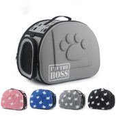 Kačių raštas šunų nešiklio krepšys Nešiojama kačių rankinė Sulankstomas kelioninis krepšys šuniukui nešiojantis pečių naminių gyvūnėlių krepšius