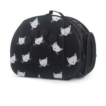 Чанта за куче с котешка шарка Преносима ръчна чанта за котки Сгъваема пътна чанта Кученце за носене на рамо Чанти за домашни любимци