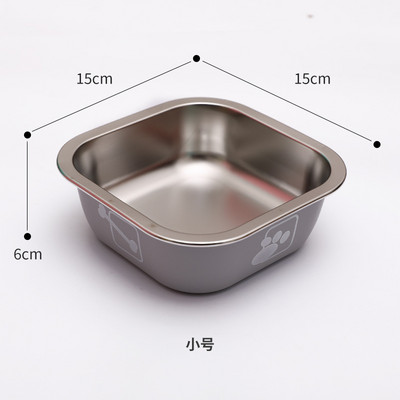 Posuda za pse velikog kapaciteta od nehrđajućeg čelika Zdjela za hranjenje kućnih ljubimaca Pse mačke Posuda za piće Metalna posuda Mascotas Izdržljiva neklizajuća