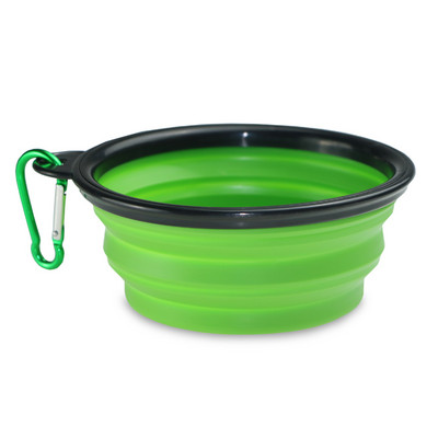 350 ml/1000 ml kokkupandav silikoonist lemmikloomakauss kaasaskantav kutsikate toidukonteiner kokkupandav söötja välikämpingu koerte tarvikute jaoks