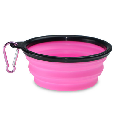 350 ml/1000 ml kokkupandav silikoonist lemmikloomakauss kaasaskantav kutsikate toidukonteiner kokkupandav söötja välikämpingu koerte tarvikute jaoks