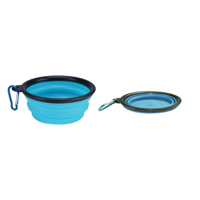 Zdjela za pse od 350 ml, prijenosna sklopiva zdjela za kućne ljubimce, sklopiva silikonska zdjela za vodu za pse, putovanja na otvorenom, posuda za hranu za štene, posuda za hranjenje