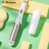 Daugiafunkcis 2 viename elektrinis plaukų garbanojimo geležies plaukų tiesintuvas su apsauga nuo dulkių Nešiojamas namų plaukų priežiūros formavimo įrankis 4#