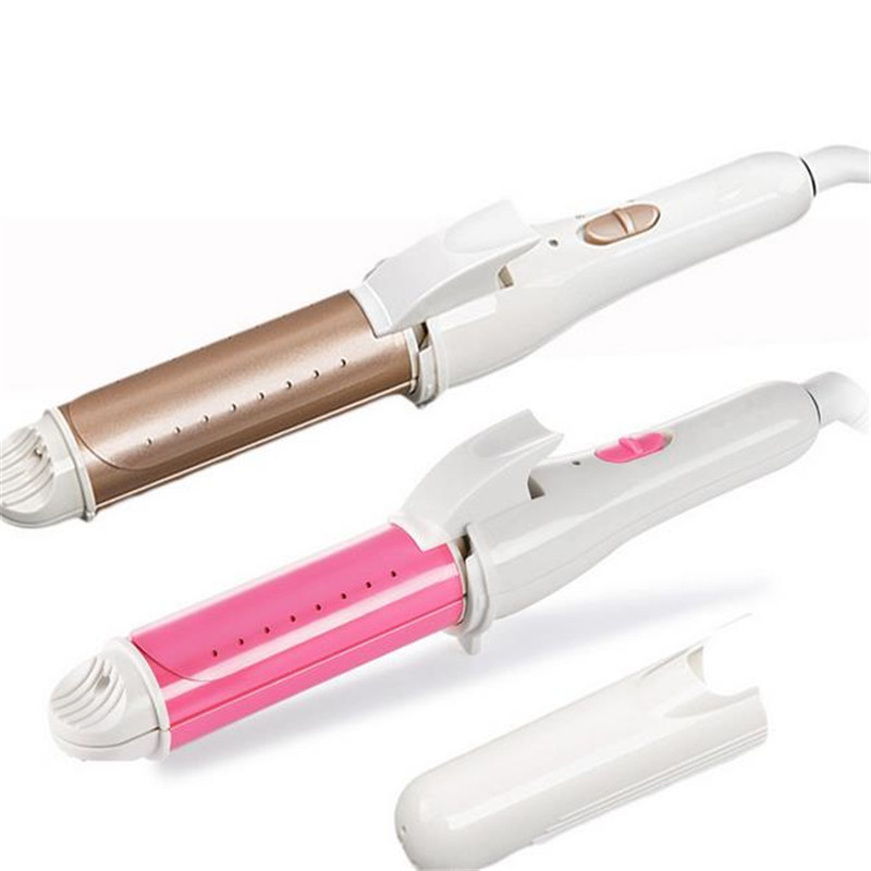 Daugiafunkcis 2 viename elektrinis plaukų garbanojimo geležies plaukų tiesintuvas su apsauga nuo dulkių Nešiojamas namų plaukų priežiūros formavimo įrankis 4#