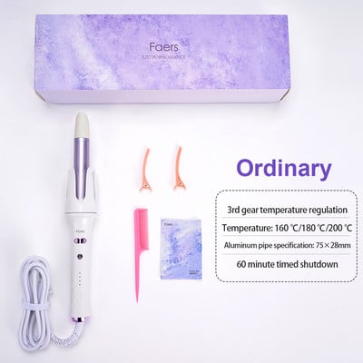 28 mm automaatne juuksekoolutaja keraamiline negatiivse iooniga juuksehooldus elektriline lokirull, automaatne pöörlev laine kiire soojenemise tööriist