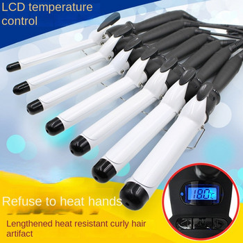 Регулиране LCD Маша за коса Керамична глазура Удължаване Температура Маша за коса Професионални инструменти за оформяне на коса