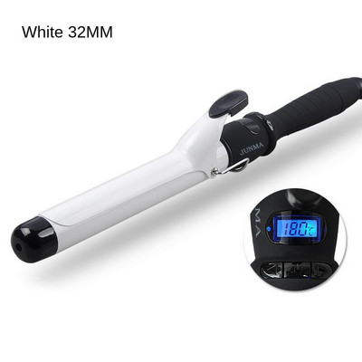 Beállító LCD Hajgöndörítő Kerámia máz Hosszabbító Hőmérséklet Hajgöndörítő vasalók Professzionális hajformázó eszközök