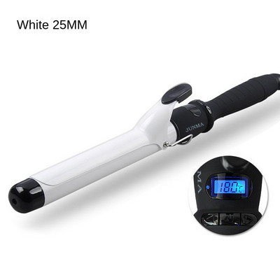 Beállító LCD Hajgöndörítő Kerámia máz Hosszabbító Hőmérséklet Hajgöndörítő vasalók Professzionális hajformázó eszközök