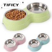 Kassi kutsika toitmistarbed Kahekordsed lemmikloomakausid koeratoit Veesöötur roostevabast terasest lemmikloomade jooginõude söötja Väikeste koerte tarvikud